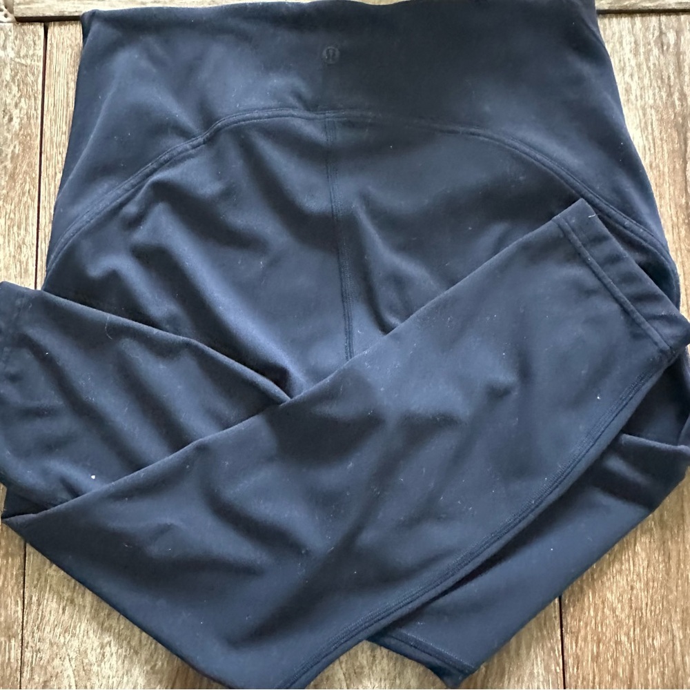 Lululemon Athletica Instill high waisted Navy Blue Leggings, Size 12